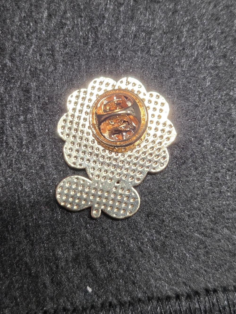 **Sunny Flower Enamel Pin - Yellow & Orange** - Picture 2 of 2